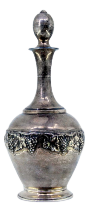 Silver Wine Jug with Vines in Relief