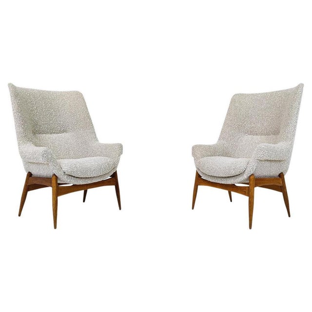 Set of Mid-Century Modern Hungarian Armchairs in Beige Fabric by Julia Gaubek, 1950 For Sale - Image 11 of 11