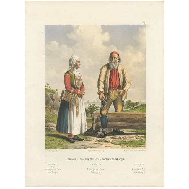 After Eckersberg, Folk Costumes, Bergen Moranger and Oster, 19th Century, Print For Sale