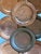 Metal Mid 20th Century Farmhouse Hand Hammered Copper Charger Plates - Set of 8 For Sale - Image 7 of 12