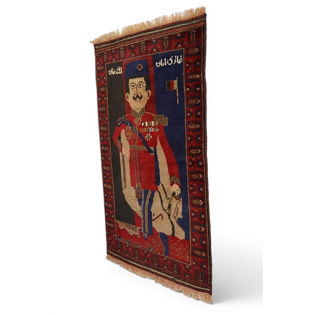 Black Vintage Hand-Knotted Wall Rug, 1970s For Sale - Image 8 of 18