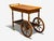 Swedish Modern, Rolling Bar Cart, Wood, Brass, Sweden, 1970s For Sale - Image 4 of 14
