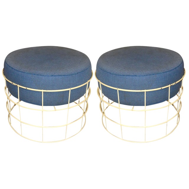 Set of T1 Wire Stool Stools by Verner Panton for Plus Linje, 1960s For Sale
