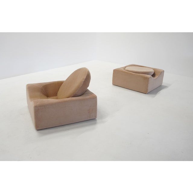 Modernist Lounge Chairs, France, 1970s, Set of 2 For Sale - Image 6 of 10