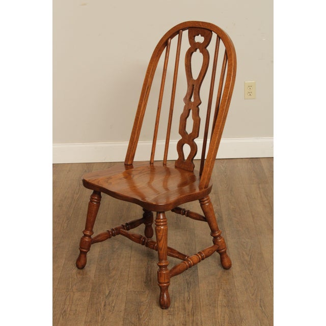 Richardson Brothers Oak Windsor Dining Chairs Set of 4 Chairish