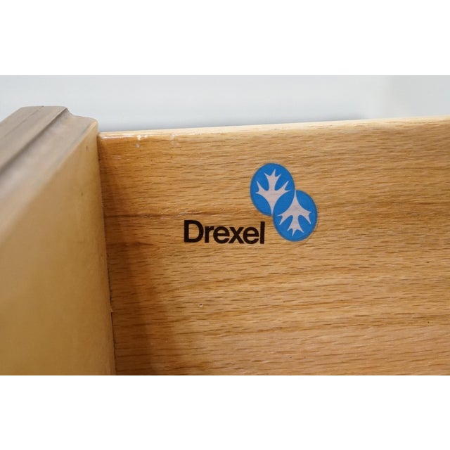 Wood Drexel Heritage Solid Pecan Country French Provincial 26" Nightstand For Sale - Image 7 of 11