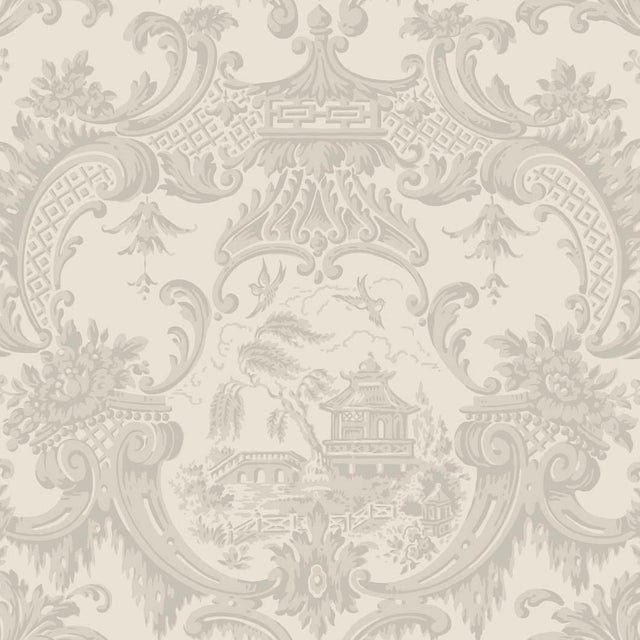 Chippendale China Classic Damask Style Wallpaper 11 Yards Chairish