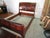 Traditional Ethan Allen Solid Mahogany Queen Size Sleigh Bed For Sale - Image 3 of 11