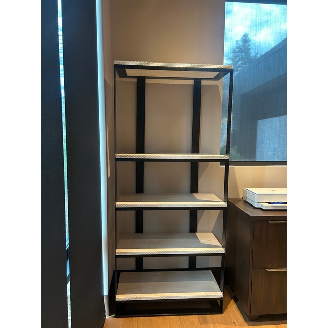 A Pair of Tall Modern Etageres For Sale - Image 10 of 11