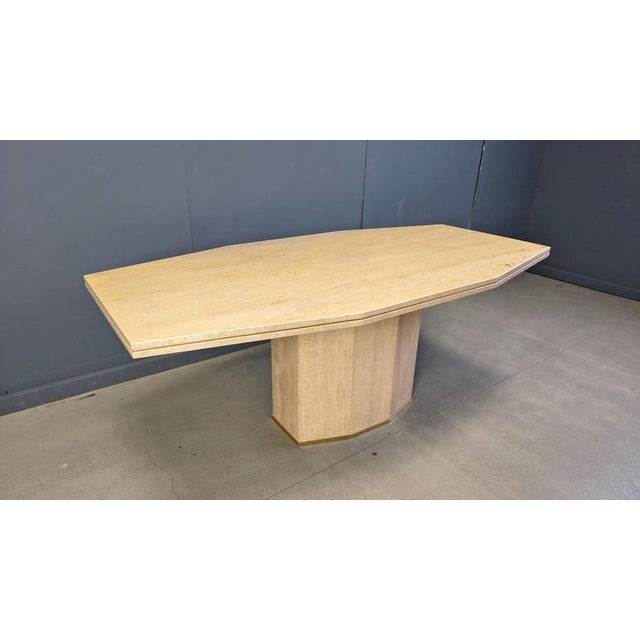 Vintage Travertine Dining Table, 1970s For Sale - Image 14 of 15