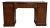 Vintage Chippendale Style Galleried Mahogany Sideboard Buffet Console Desk For Sale