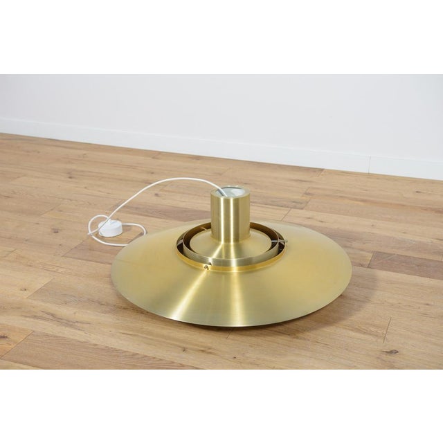 Gold Large Mid-Century Ceiling Lamp Model P700 by Preben Fabricius & Jørgen Kastholm for Nordisk Solar, 1960s For Sale - Image 8 of 16