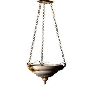 Alabaster Ceiling Light, Vienna, Austria, Early 19th Century For Sale