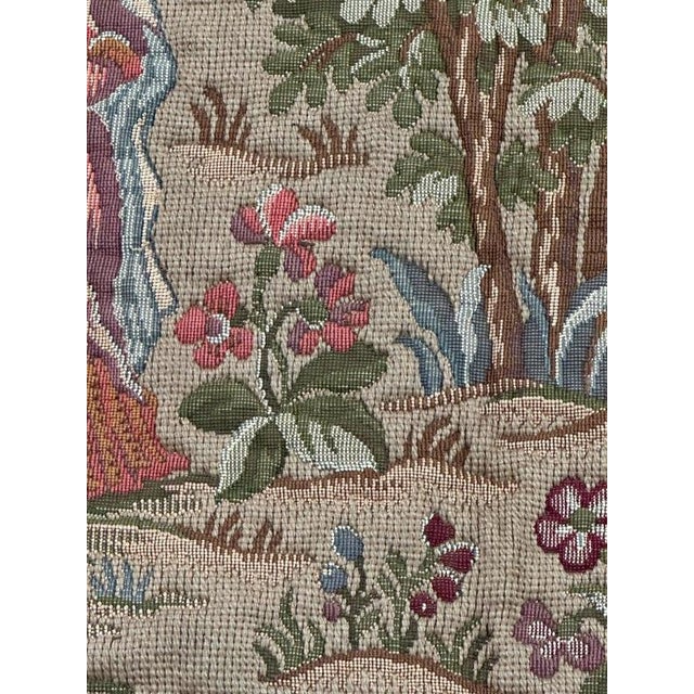 Vintage Medieval French Aubusson Style Jacquard Tapestry, 1950s For Sale - Image 15 of 18