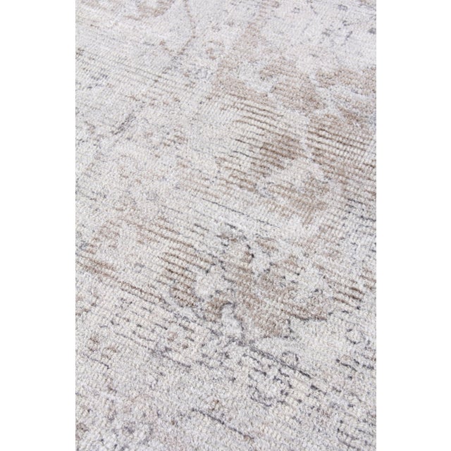 Traditional Exquisite Rugs Biron Handmade Wool & Viscose Brown - 10'x14' For Sale - Image 3 of 9