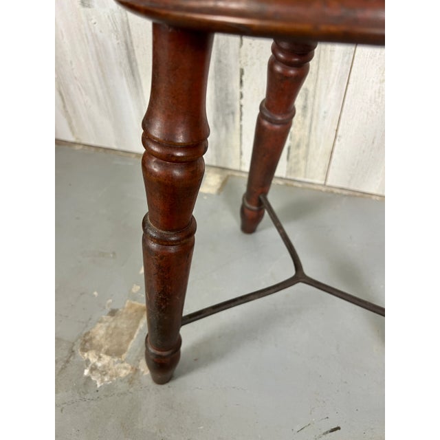 Mid 19th Century 19th Century English Pub Stool For Sale - Image 5 of 10