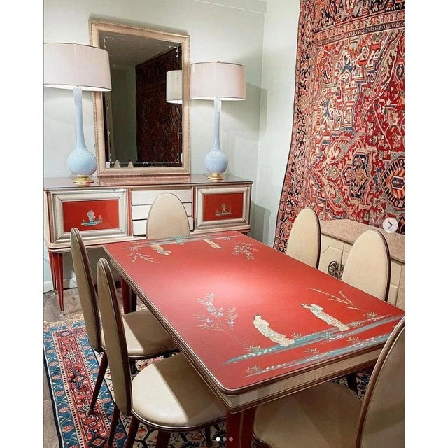 Mid-Century Modern Dining Table & Six Chairs by Umberto Mascagni, Italian, 1950 For Sale - Image 12 of 13