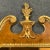 1950s Vintage Italian Regency Empire Large Scale Burl Wood and Gilt Wall Mirror For Sale - Image 5 of 11