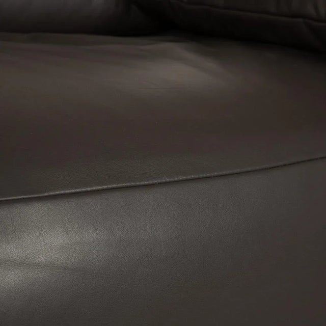 Free Motion 2-Seater Sofa in Dark Grey Leather from Koinor For Sale - Image 10 of 18