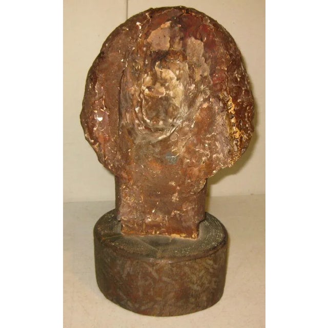 American Original 1956 Gaetano Cecere Clay Sculpture Woman Head Bust "Eunice" For Sale - Image 3 of 13