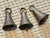 Metal Vintage Mid 20th Century Small Brass Bells- Set of 3 For Sale - Image 7 of 8