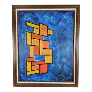 Original 20th Century Oil Painting by Roberto Morassi, Framed