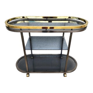 MCM Bar Cart Rolling by Design Institute of America Dia For Sale
