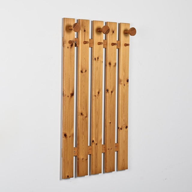 Pine Wall Coat Rack from La Plagne Ski Resort, 1970s For Sale - Image 11 of 11