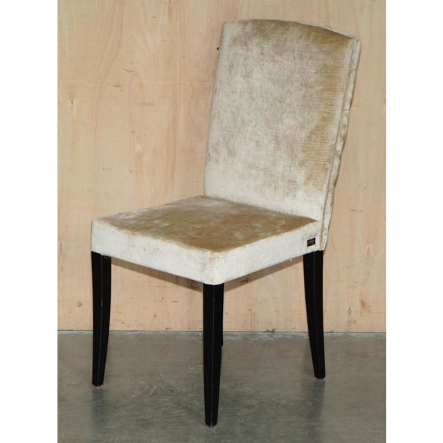 Lovely suite of four Fendi Casa Chesterfield tufted dining chairs This suite is absolutely stunning to behold, the...