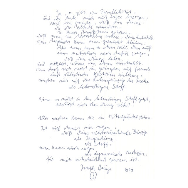 Joseph Beuys, James Joyce, 1970s-1980s, Print For Sale