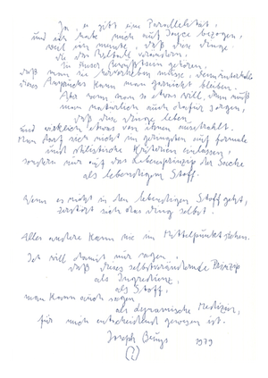 Joseph Beuys, James Joyce, 1970s-1980s, Print