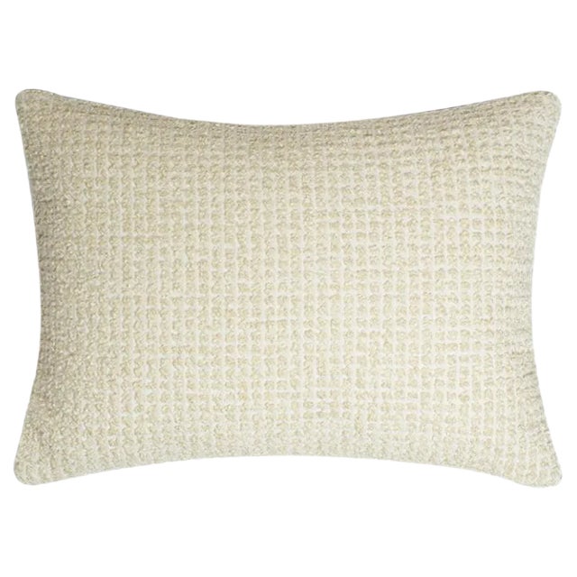 LOCHANEL Soft and Sophisticated Cushion in Bouclé, White from Lo Decor For Sale