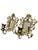Metal VTG Brass Set Pair Heavy Ornate Victorian 7.5” Wall Candle Holder Sconce Mirrors For Sale - Image 7 of 16