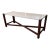 Contemporary-Mahogany-Quartz Console Table For Sale