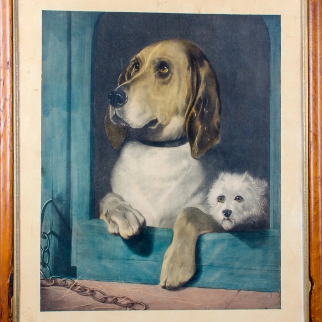 Shabby Chic "Dignity and Impudence Dog" Lithograph Print by Sir Edwin Henry Landseer For Sale - Image 3 of 5