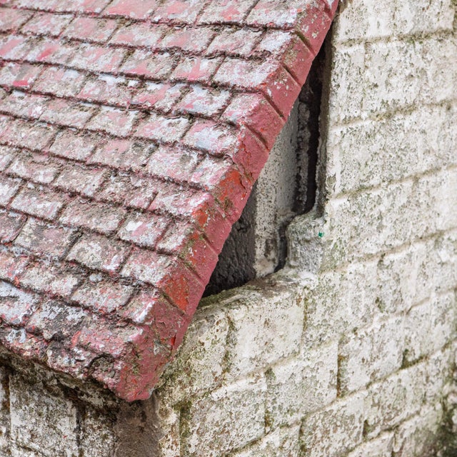 20th Century French Folk Art Concrete Model of Church. This remarkable folk art model, crafted in concrete during the 20th...