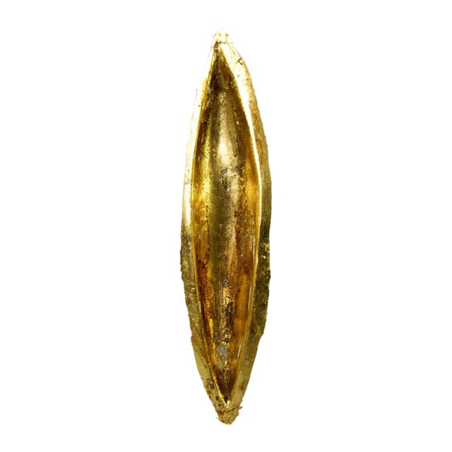 Volcano Gold Leaf Single Decorative Object by Dora Stanczel For Sale