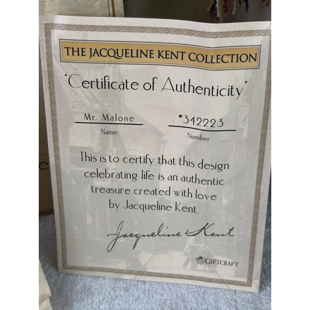 The Grand Victorian Ensemble: 7 Large Jacqueline Kent Carolers (2003-2006) | Boxes & COAs Included For Sale - Image 14 of 15