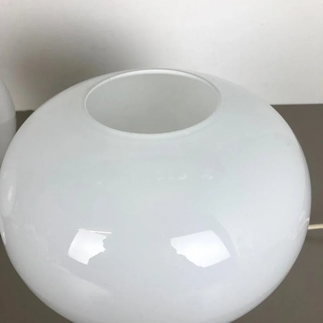 1970s German Glass Mushroom Table Light from Cosack Lights, 1970s, Set of 2 For Sale - Image 5 of 17