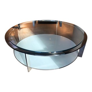 Designer Glass Coffee Table by Gary Lee Partners (Chicago) For Sale