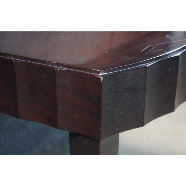 Late 20th Century Late 20th Century Barbara Barry for Baker Italian Art Deco Style Modern Mahogany Writing Desk 54" For Sale - Image 5 of 18