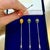 Vintage Fabergé Imperial Collection Enameled Egg Set of 4 Topped Cocktail Forks For Sale - Image 11 of 11