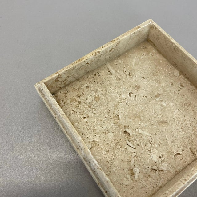 Modernist Italian Travertine Marble Box Vide Poche from Fratelli Mannelli, 1970s For Sale - Image 14 of 18