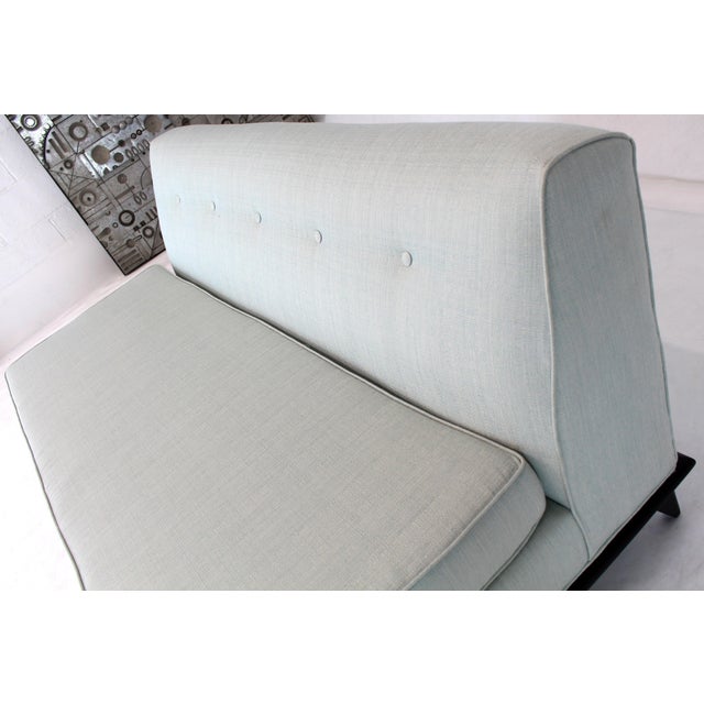 Off-white New Upholstery John Widdicomb Mid-Century Modern Loveseat Couch For Sale - Image 8 of 9