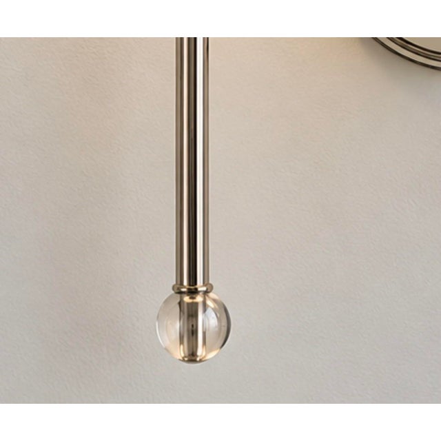 Early 20th Century Newell Wall Mounted Double Arm Sconce With Fabric Shade Set or 2 For Sale - Image 5 of 7