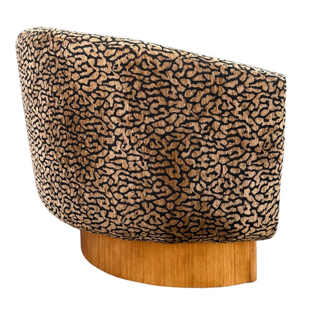 Monaco Leopard Barrel Chair For Sale - Image 4 of 6