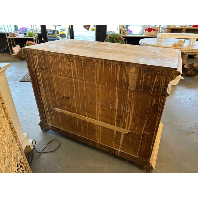 Beige 19th. C Italian Renaissance Weathered Oak Carved Buffet For Sale - Image 8 of 11