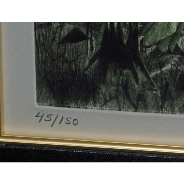 Impressionist G H Rothe Big Creek Hand Signed Art Limited Edition Mezzotint on Paper #45/150 For Sale - Image 3 of 7