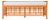 Luna Bench - Orange For Sale
