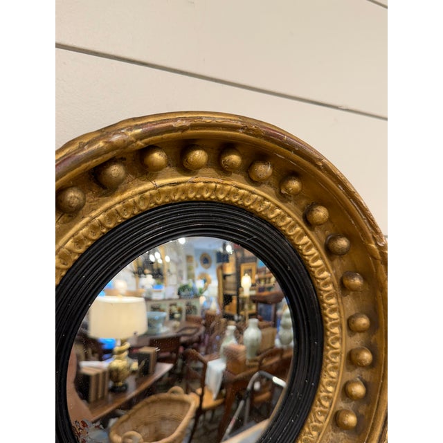 Glass 19th Century English Convex Mirror For Sale - Image 7 of 9